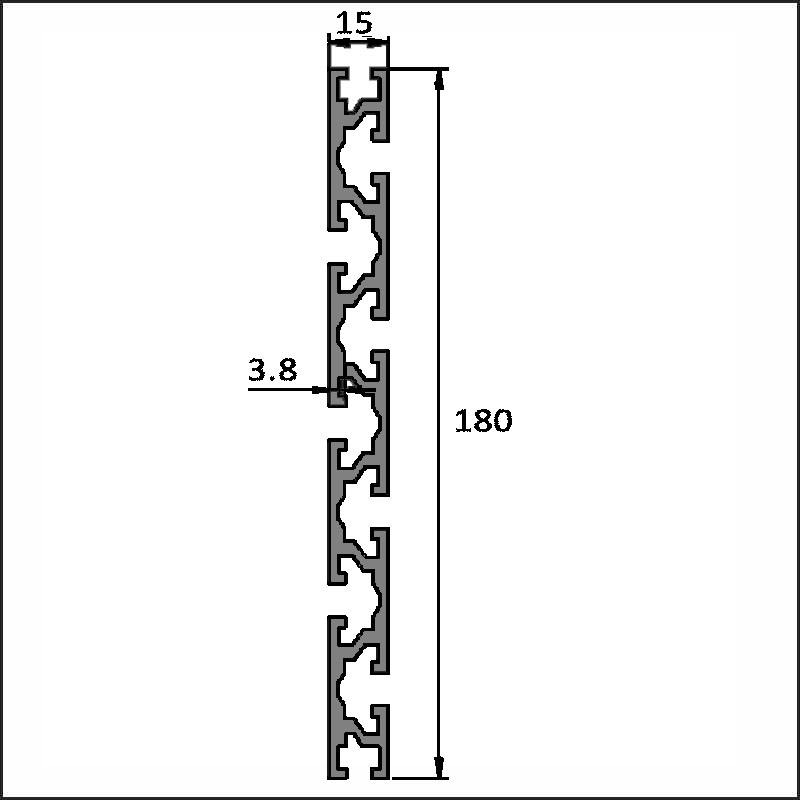 Aluminum T-slot 6-15180