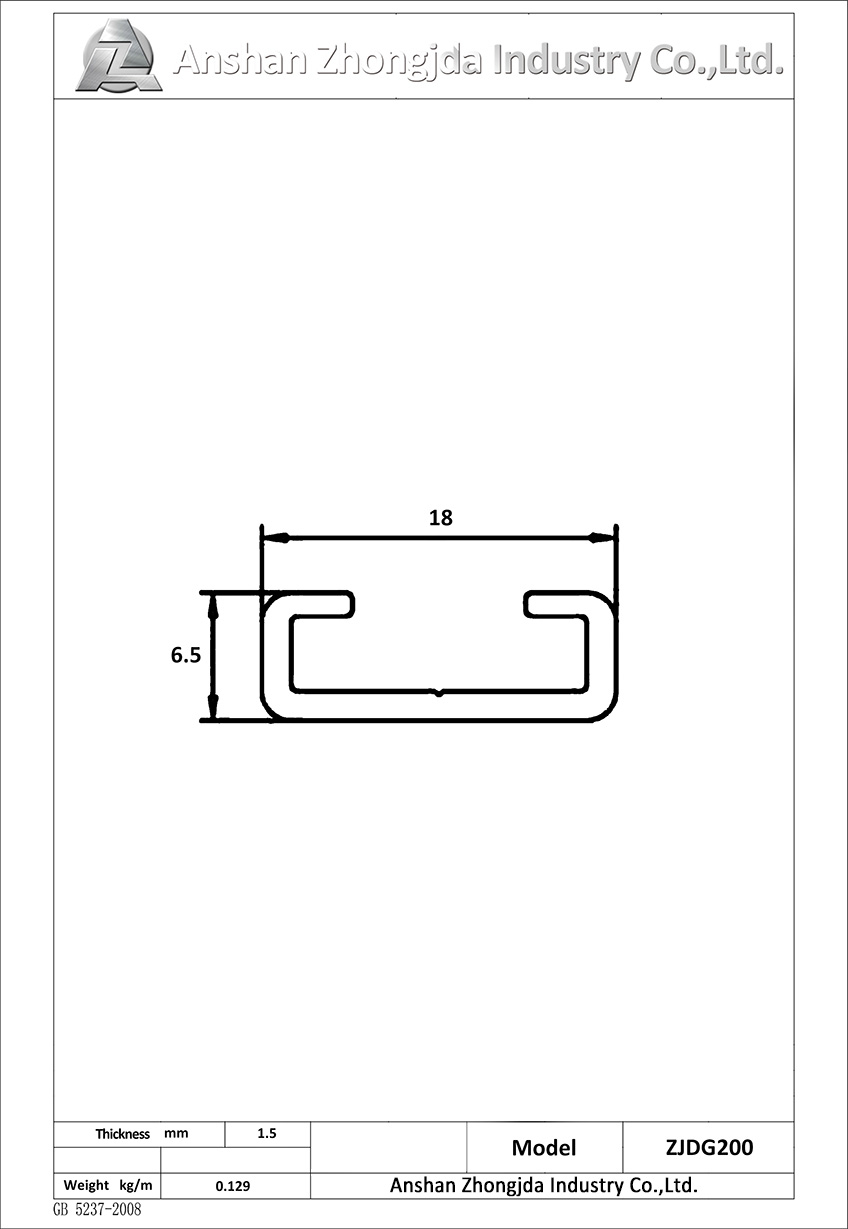 Aluminum C channel