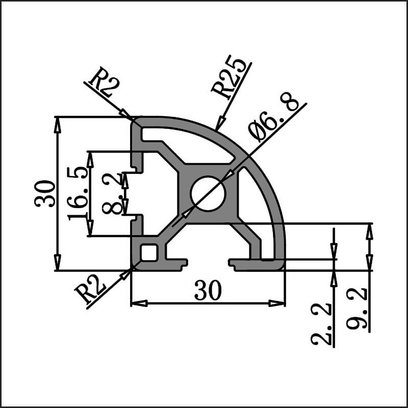 Aluminum t-slot 8 3030R CAD.j