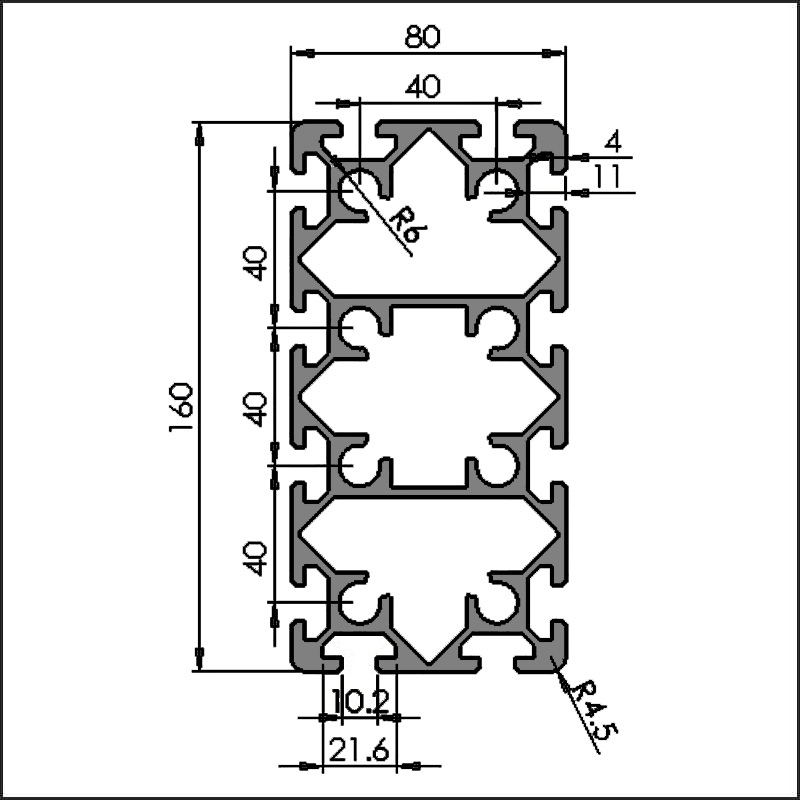 Aluminum-t-slot-10-80160-CAD