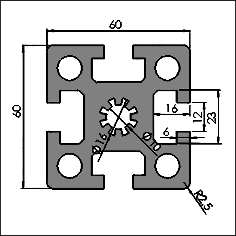 Aluminum-t-slot-12-6060-CAD