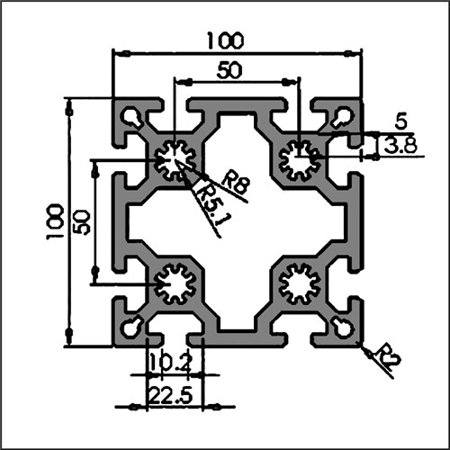 Aluminum-t-slot-8-100100-CAD