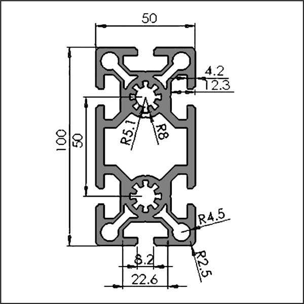 Aluminum-t-slot-8-50100W-CAD