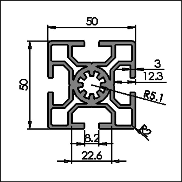 Aluminum-t-slot-8-5050-CAD