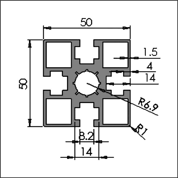 Aluminum-t-slot-8-5050A-CAD