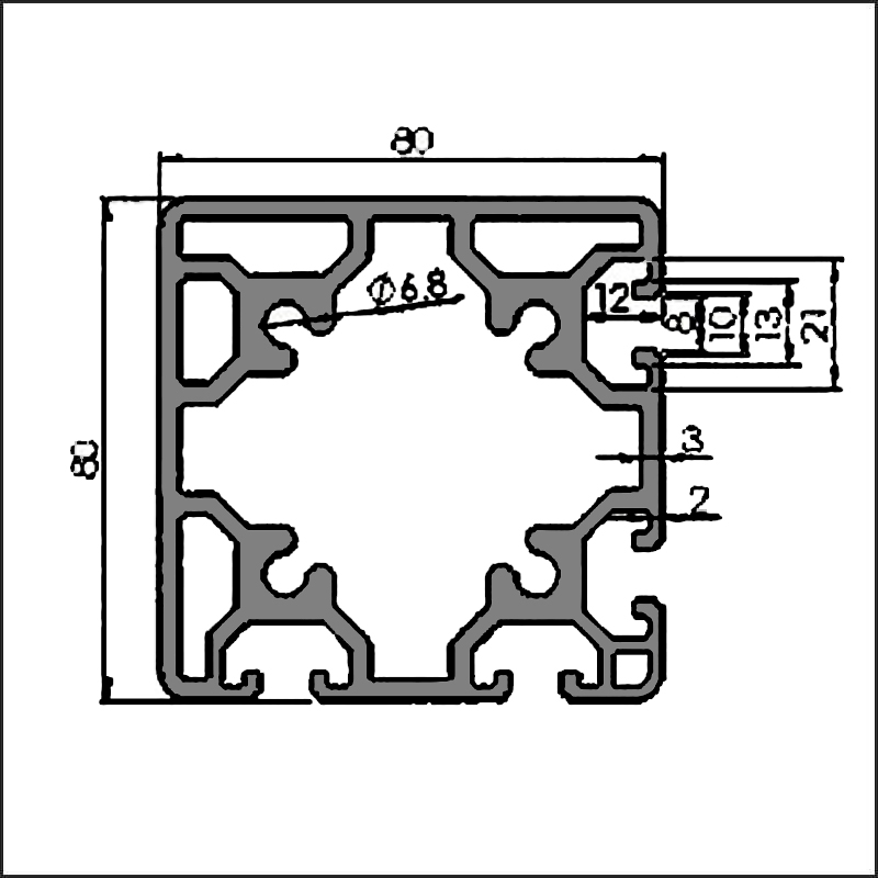 Aluminum-t-slot-8-8080L-CAD