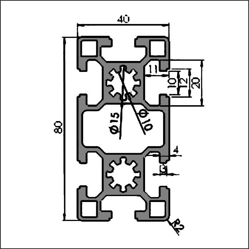 Aluminum t slot