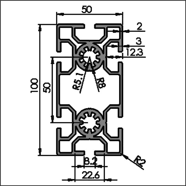 Aluminum-t-slot-8-50100-CAD